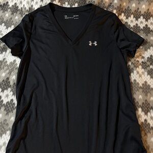 Under Armour Black V-Neck Tee
